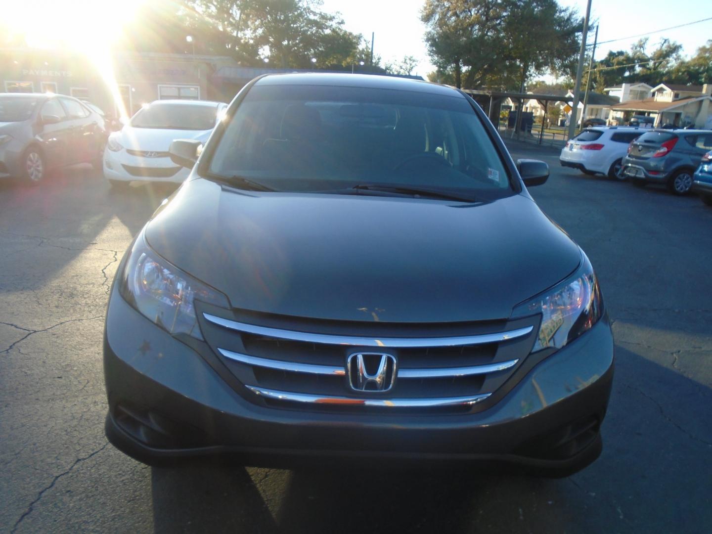 2012 GREY /Grey Honda CR-V LX 2WD 5-Speed AT (5J6RM3H31CL) with an 2.4L L4 DOHC 16V engine, 5-Speed Automatic transmission, located at 6112 N Florida Avenue, Tampa, FL, 33604, (888) 521-5131, 27.954929, -82.459534 - Photo#1